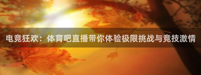 电竞狂欢：体育吧直播带你体验极限挑战与竞技激情