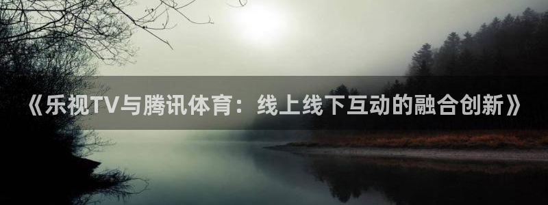 《乐视TV与腾讯体育：线上线下互动的融合创新》