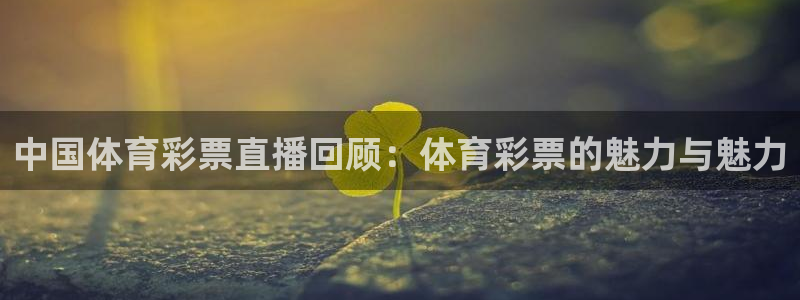 中国体育彩票直播回顾：体育彩票的魅力与魅力